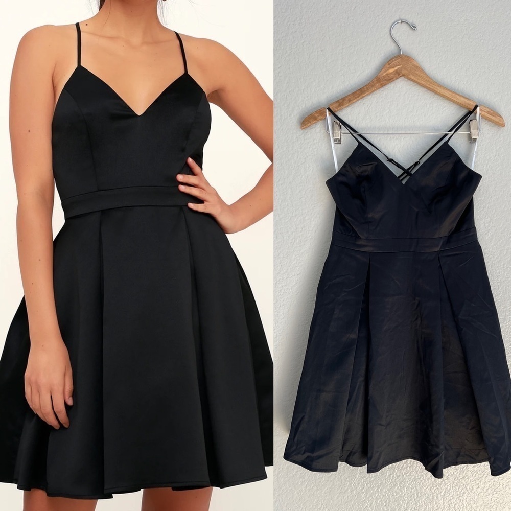NWOT Be With You Black Skater Dress! - Picture 1 of 8